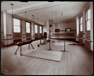 Una palestra presso la Metropolitan Life Insurance Co. in 23rd Street e Madison Avenue, New York, 1907 da Byron Company